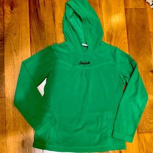 Columbia Kids XL Green “Irish” Fleece Hoodie – Youth Pullover